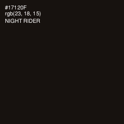 #17120F - Night Rider Color Image